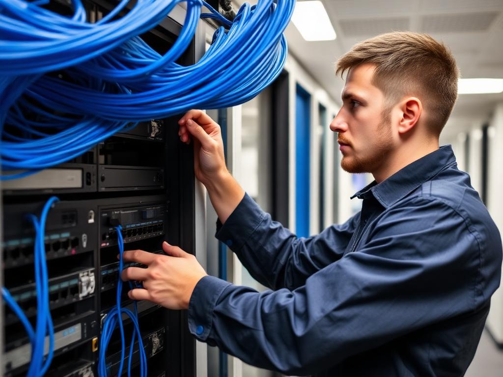 Installation réseau réalisée par IT GROUP INC SARL